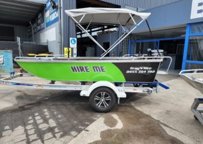 Green Boat – 20HP Tiller Steer